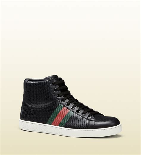 black high top gucci shoes|authentic gucci sneakers for men.